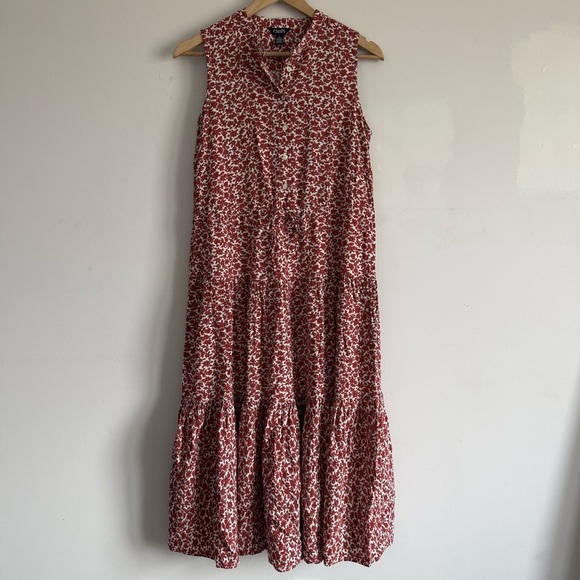 Chaps Dresses & Skirts - Chaps Red Floral Maxi Dress